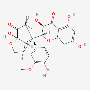 Chemical structure of Silydianin