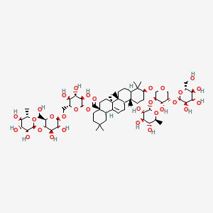Chemical structure of Hederacolchiside E