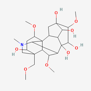 Chemical structure of mesaconine