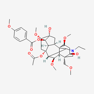 Chemical structure of Yunaconitine