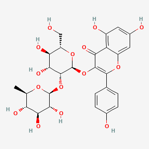 Chemical structure of Kaempferol-3-O-glucorhamnoside