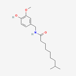 Chemical structure of Dihydrocapsaicin