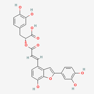 Chemical structure of Salvianolic acid C