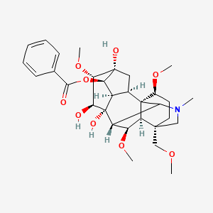 Chemical structure of Benzoylhypaconitine