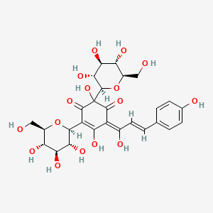 Chemical structure of Hydroxysafflor yellow A