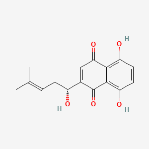 Chemical structure of Shikonin