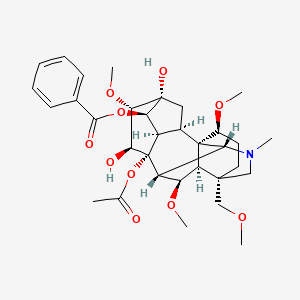 Chemical structure of Hypaconitine