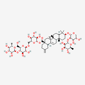 Chemical structure of Ciwujianoside-B