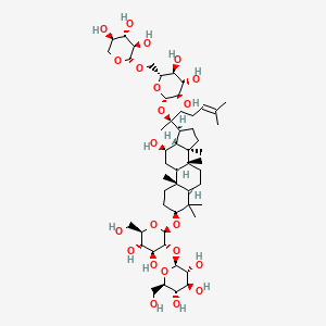 Chemical structure of Ginsenoside Rb3