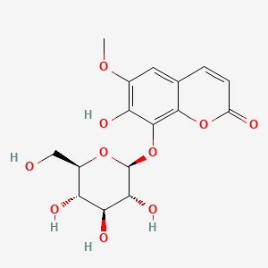 Chemical structure of Fraxin