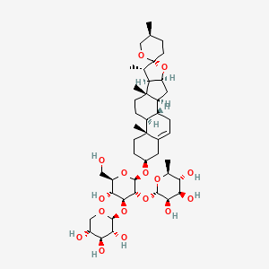 Chemical structure of Liriope muscari baily saponins C