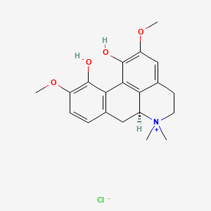 Chemical structure of Magnoflorine chloride