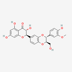 Chemical structure of Silibinin