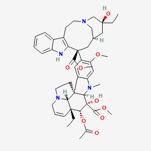 Chemical structure of vinblastine