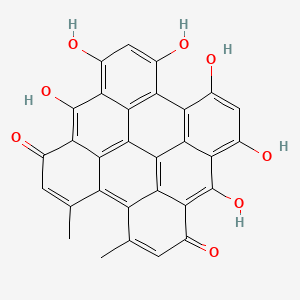Chemical structure of Hypericin