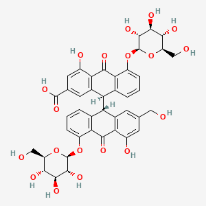 Chemical structure of Sennoside D