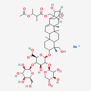 Chemical structure of Sodium Aescinate