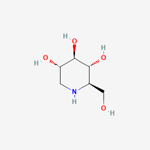 Chemical structure of 1-Deoxynojirimycin