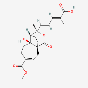 Chemical structure of Pseudolaric Acid C
