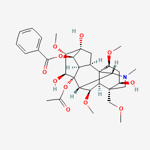 Chemical structure of Mesaconitine