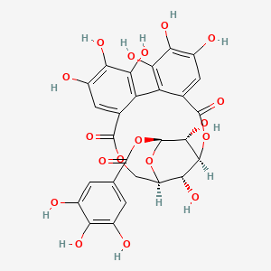 Chemical structure of Corilagin