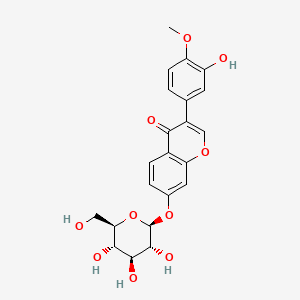 Chemical structure of Calycosin-7-glucoside