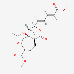 Chemical structure of Pseudolaric Acid B