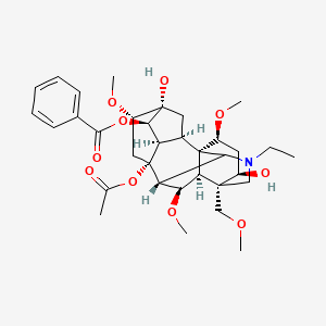 Chemical structure of Indaconitin