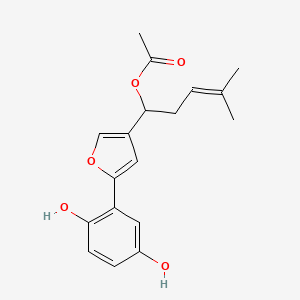 Chemical structure of shikonofuran A