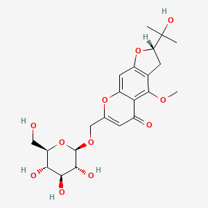 Chemical structure of Prim-O-glucosylcimifugin