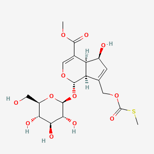 Chemical structure of paederosidic acid methyl ester
