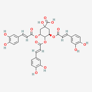 Chemical structure of 3,4,5-Tricaffeoylquinic acid