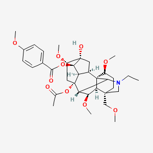 Chemical structure of Crassicauline A