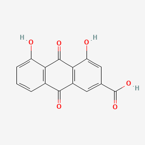 Chemical structure of Rhein