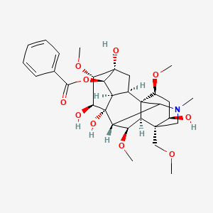 Chemical structure of Benzoylmesaconitine