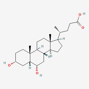 Chemical structure of Hyodeoxycholic acid