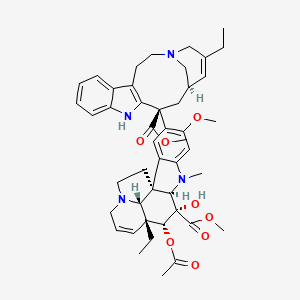 Chemical structure of 3',4'-Anhydrovinblastine
