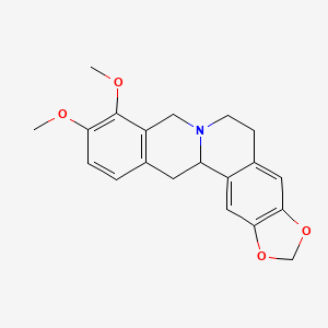 Chemical structure of Tetrahydroberberine,THB