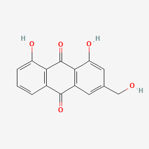 Chemical structure of Aloeemodin