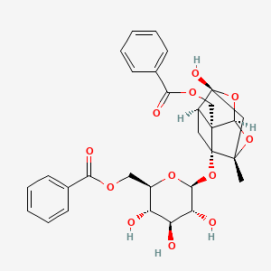 Chemical structure of Benzoylpaeoniflorin