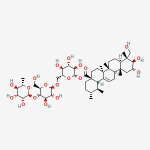 Chemical structure of Asiaticoside