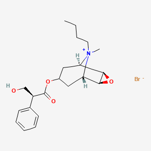Chemical structure of Scopolamine butylbromide