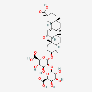 Chemical structure of Glycyrrhizic acid