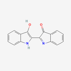 Chemical structure of Indigo