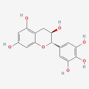 Chemical structure of (-)-gallocatechin