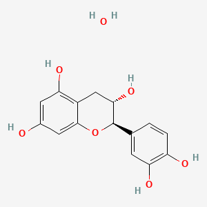 Chemical structure of (+)-Catechin hydrate