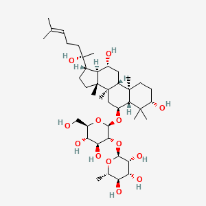 Chemical structure of Ginsenoside Rg2