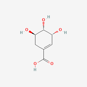 Chemical structure of Shikimic acid