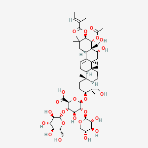 Chemical structure of Escin IIa