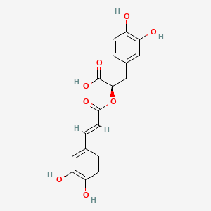 Chemical structure of Rosmarinic acid